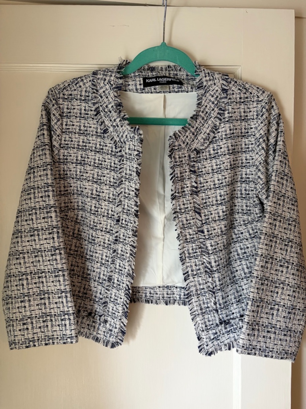 Karl Lagerfeld Cropped Lady-Like Jacket Size S/CH/P